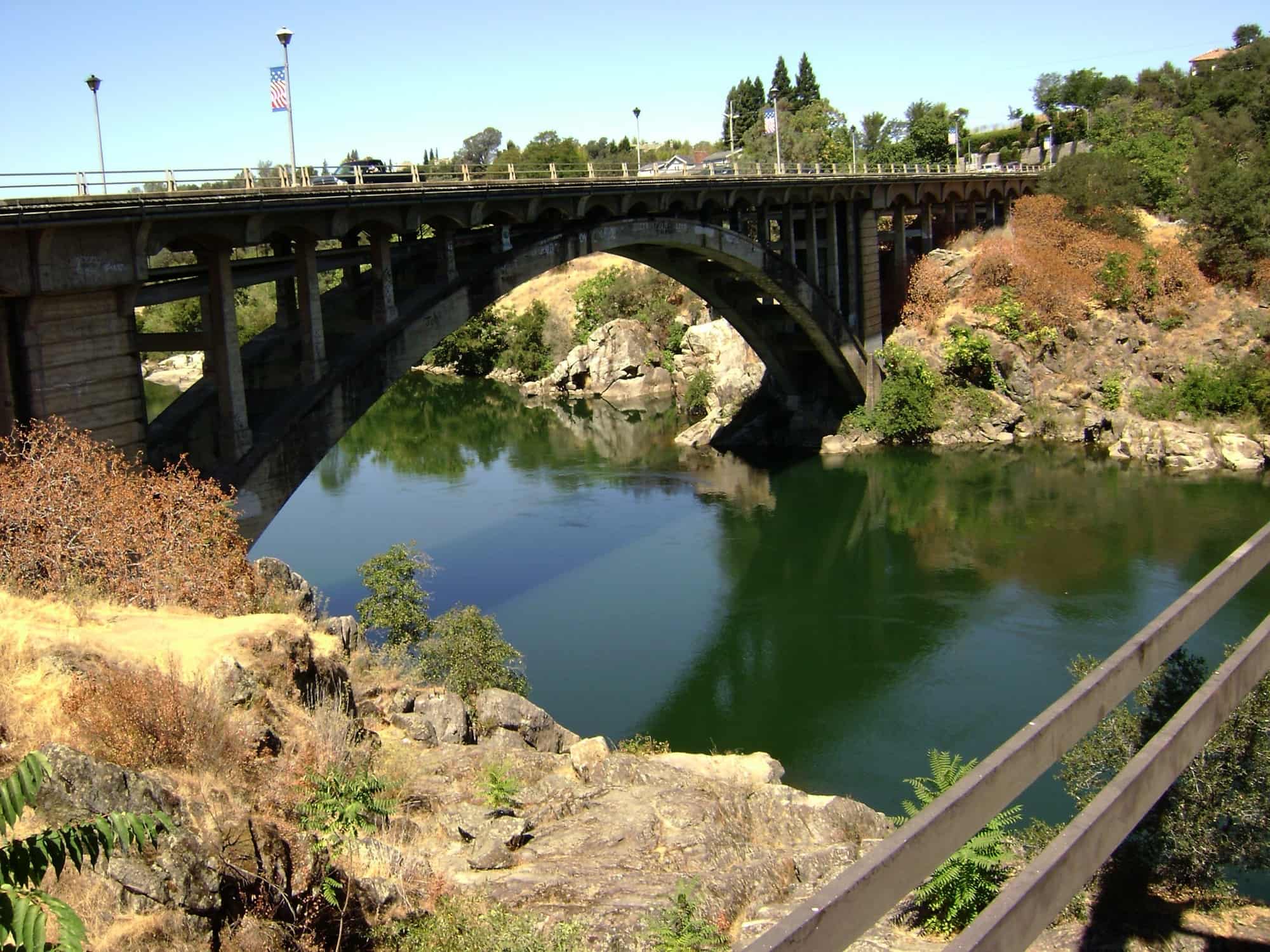 Rainbow Bridge over the American River in Folsom