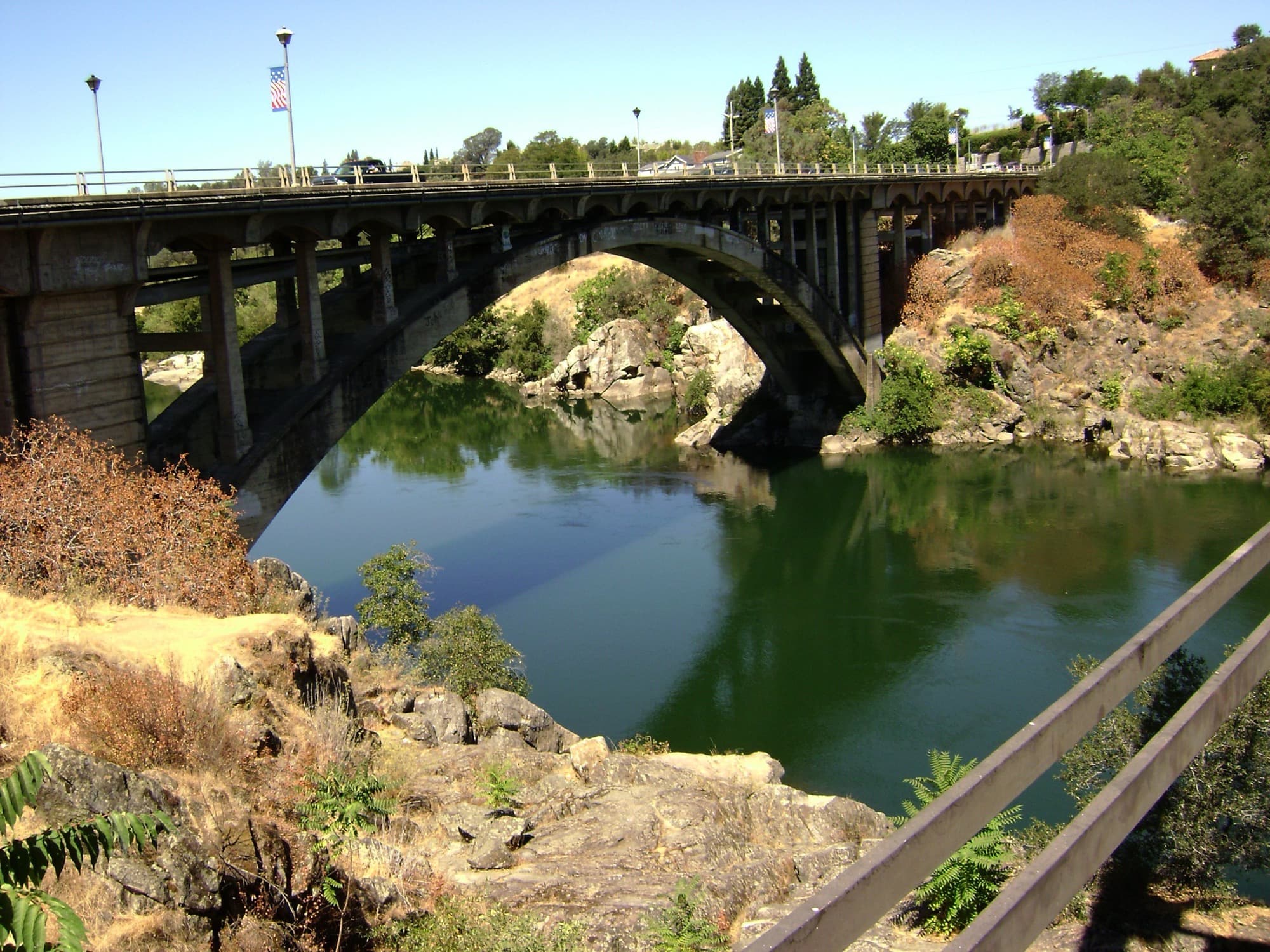 Rainbow Bridge over the American River in Folsom